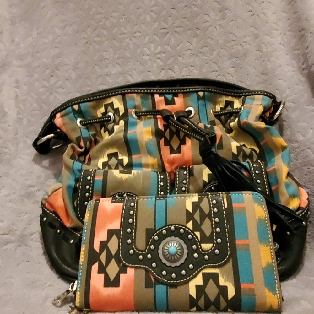 Montana West handbag and wallet